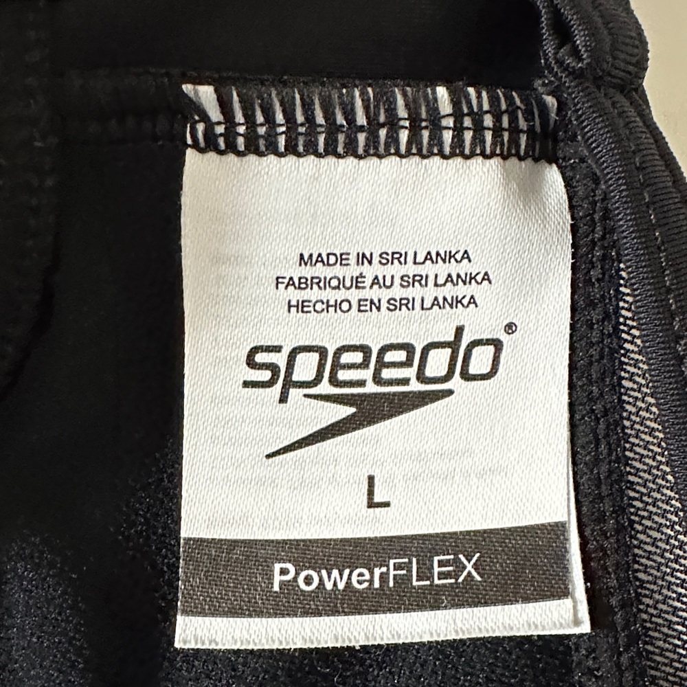 Speedo Women's Swimsuit One Piece Power Flex Mesh Half Zip - Picture 10 of 11
